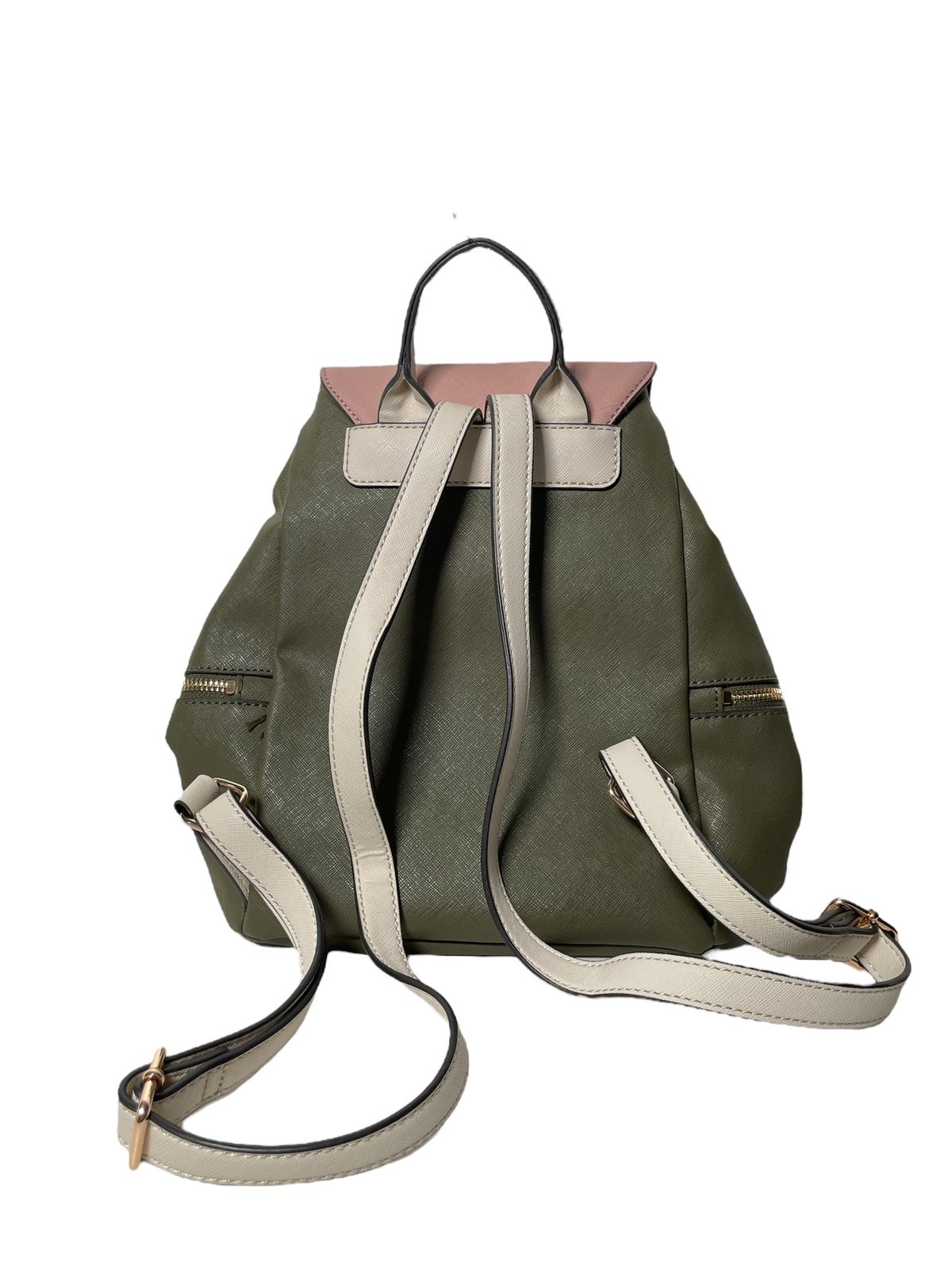 Mochila Guess Verde Militar/Rosa